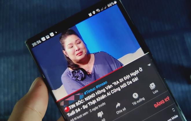 Tin giả nghệ sĩ Hồng Vân qua đời bị lan truyền trên YouTube