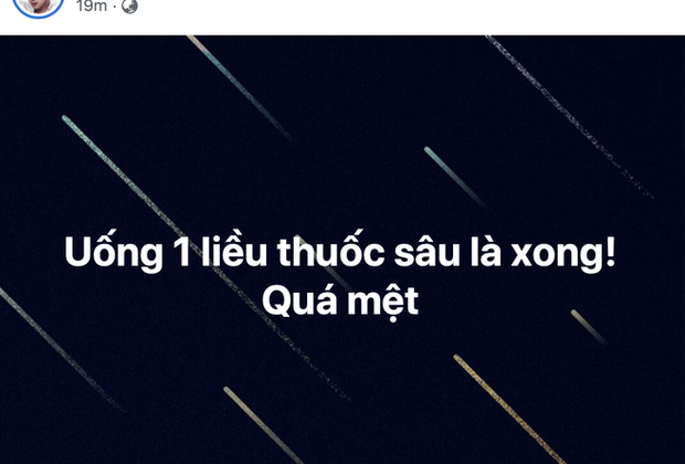 Cao Thái Sơn gây hoang mang khi đăng status như ám chỉ tự tử